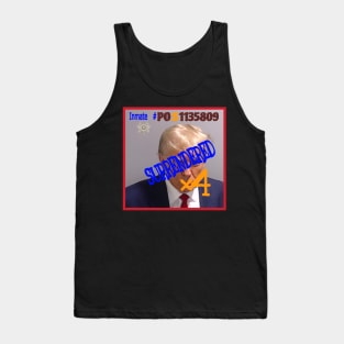 tRump Mugshot Inmate Number POS1135809 - Back Tank Top